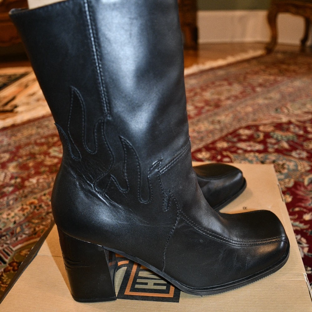 NIB Harley Davidson Downtown Boot Black 8m